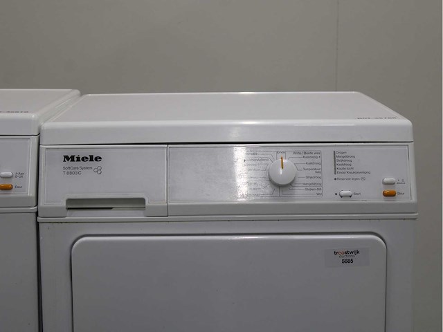 Miele w 3241 softcare system wasmachine & miele t 8803 c softcare system wasdroger - afbeelding 6 van  8