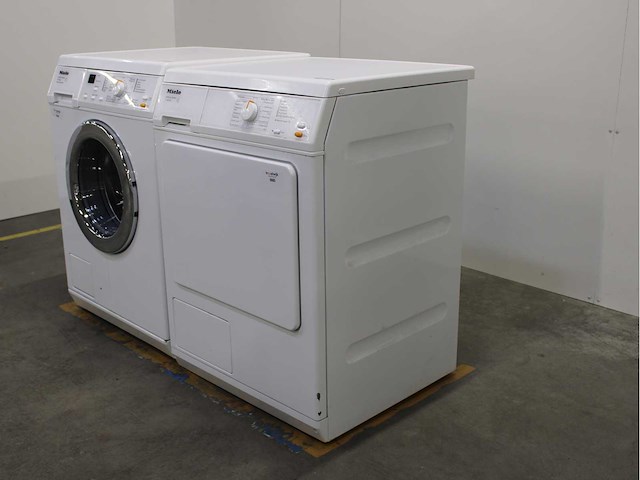 Miele w 3241 softcare system wasmachine & miele t 8803 c softcare system wasdroger - afbeelding 7 van  8