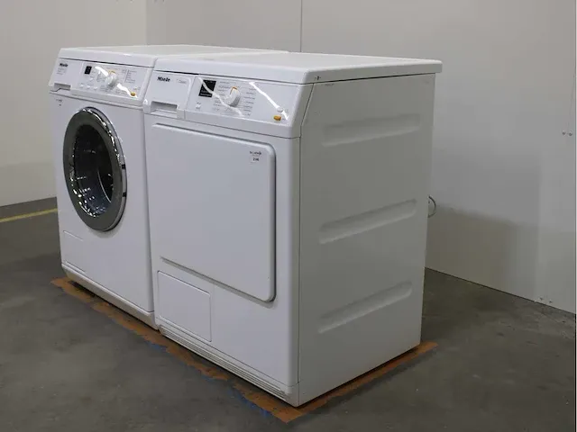 Miele w 3241 softcare system wasmachine & miele t classic droger - afbeelding 7 van  8