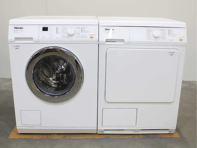 Miele w 3241 softcare system wasmachines & miele t 4263 c softcare system wasdrogers - afbeelding 1 van  8