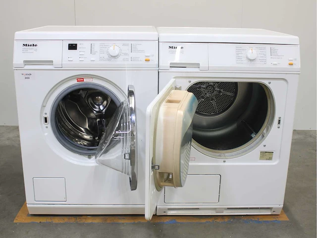 Miele w 3241 softcare system wasmachines & miele t 4263 c softcare system wasdrogers - afbeelding 2 van  8