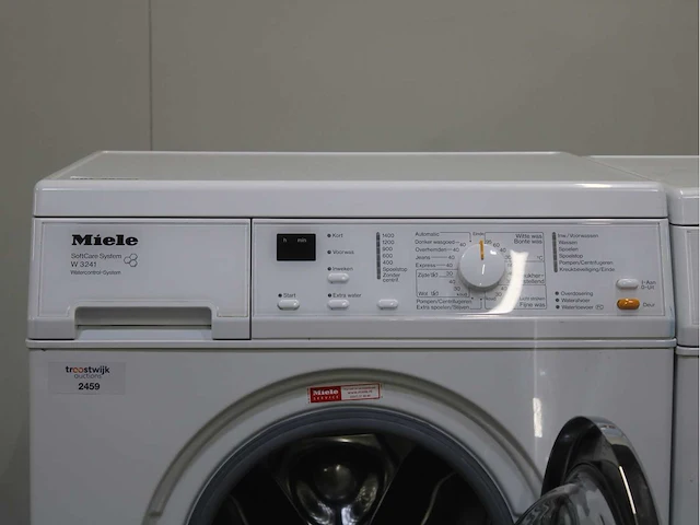 Miele w 3241 softcare system wasmachines & miele t 4263 c softcare system wasdrogers - afbeelding 3 van  8