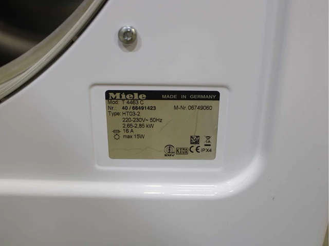 Miele w 3241 softcare system wasmachines & miele t 4463 c softcare system wasdrogers - afbeelding 8 van  8