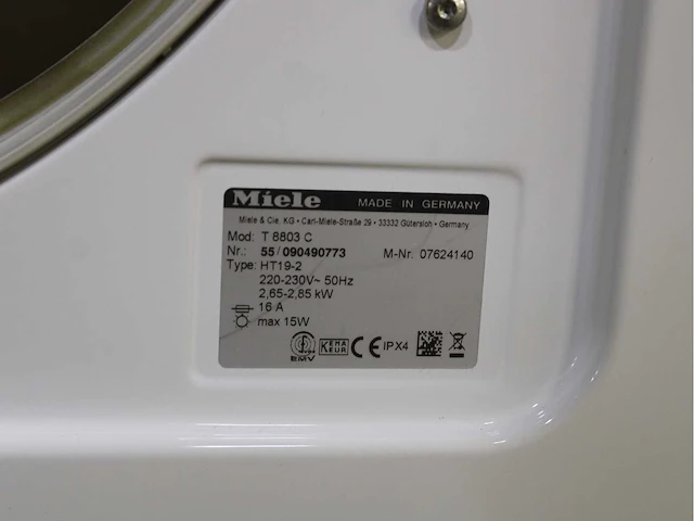 Miele w 3245 softtronic wasmachines - afbeelding 8 van  8