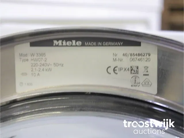 Miele w 3365 softcare system wasmachine & miele t 8403 c softcare system droger - afbeelding 5 van  8