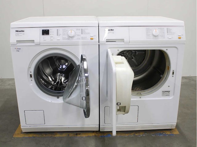 Miele w 3365 softcare system wasmachine & miele t 8403 c softcare system wasdroger - afbeelding 2 van  8