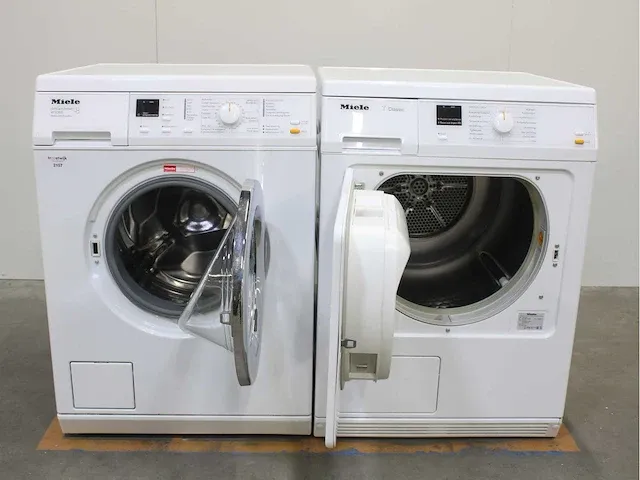 Miele w 3365 softcare system wasmachine & miele t classic droger - afbeelding 2 van  8