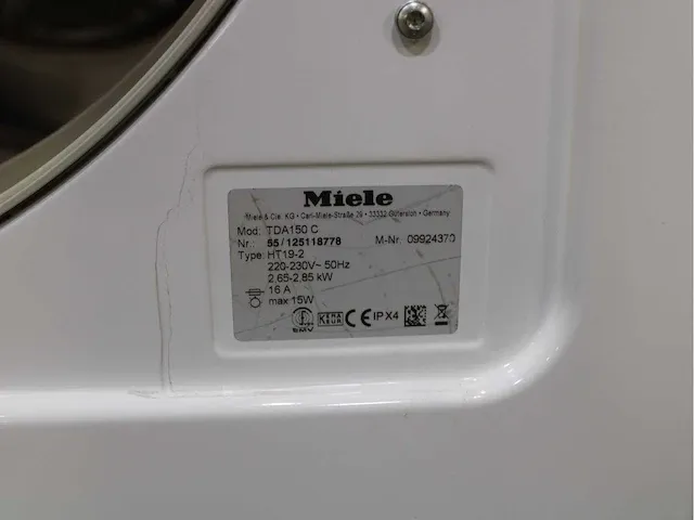 Miele w 3365 softcare system wasmachine & miele t classic droger - afbeelding 8 van  8