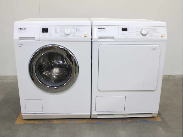 Miele w 3365 softcare system wasmachines & miele t 4463 c softtronic wasdrogers - afbeelding 1 van  8
