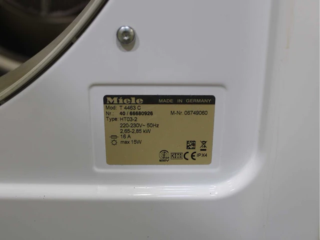 Miele w 3365 softcare system wasmachines & miele t 4463 c softtronic wasdrogers - afbeelding 8 van  8