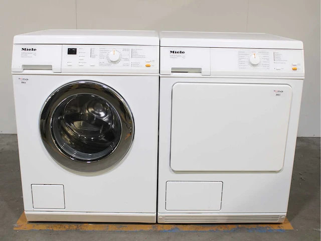 Miele w 3365 softcare system wasmachines & miele t 8403 c softcare system wasdrogers - afbeelding 1 van  8