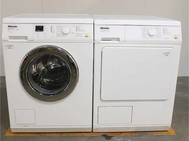 Miele w 3371 edition 111 wasmachine & miele t 8403 c softcare system droger - afbeelding 1 van  8