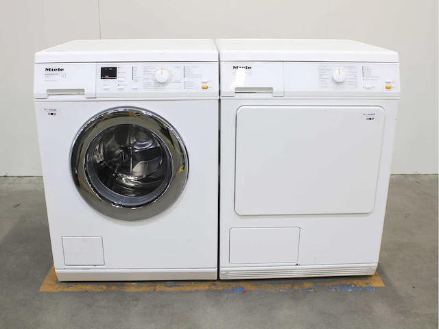 Miele w 3371 edition 111 wasmachine & miele t 8803 c softcare system wasdroger - afbeelding 1 van  8