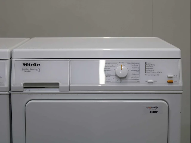 Miele w 3371 edition 111 wasmachine & miele t 8803 c softcare system wasdroger - afbeelding 6 van  8