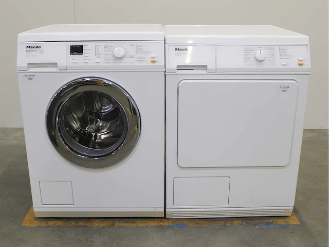 Miele w 3371 edition 111 wasmachine & miele t 8803 c softcare system wasdroger - afbeelding 1 van  8