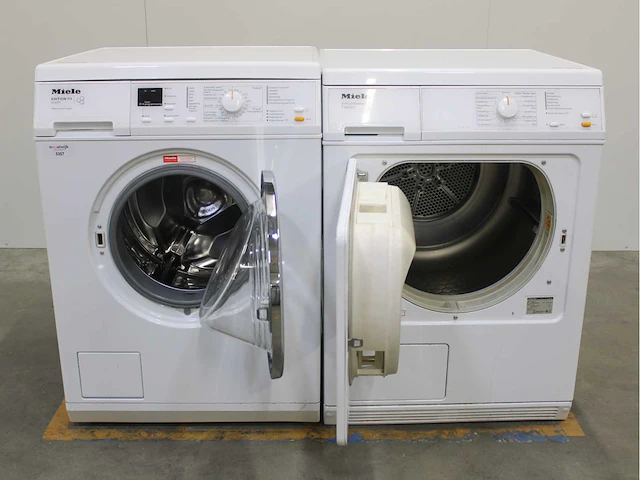 Miele w 3371 edition 111 wasmachine & miele t 8803 c softcare system wasdroger - afbeelding 2 van  8