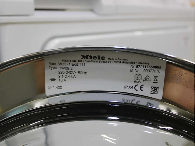 Miele w 3371 edition 111 wasmachine & miele t 8803 c softcare system wasdroger - afbeelding 5 van  8