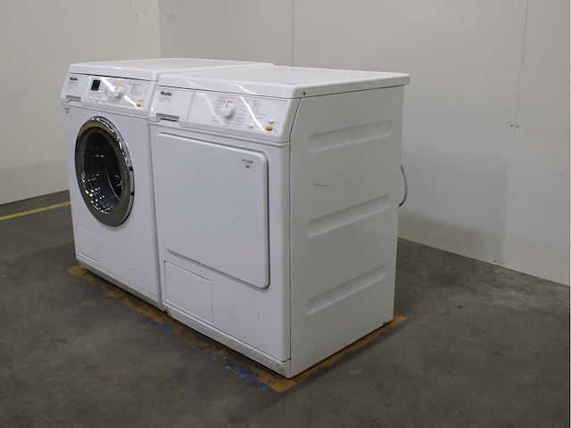 Miele w 3371 edition 111 wasmachine & miele t 8803 c softcare system wasdroger - afbeelding 7 van  8