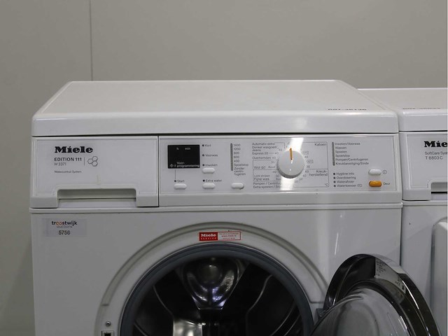 Miele w 3371 edition 111 wasmachine & miele t 8803 c softcare system wasdroger - afbeelding 3 van  8