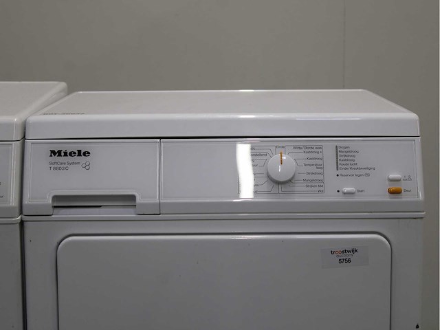 Miele w 3371 edition 111 wasmachine & miele t 8803 c softcare system wasdroger - afbeelding 6 van  8