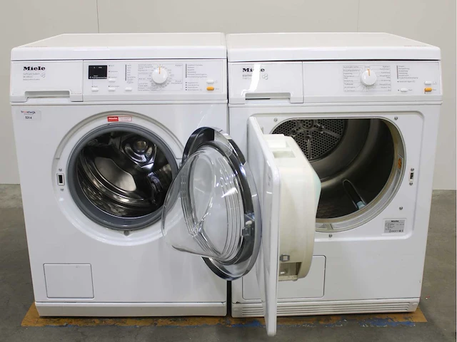 Miele w 3371 edition 111 wasmachine & miele t 8813 c edition 111 wasdroger - afbeelding 2 van  8