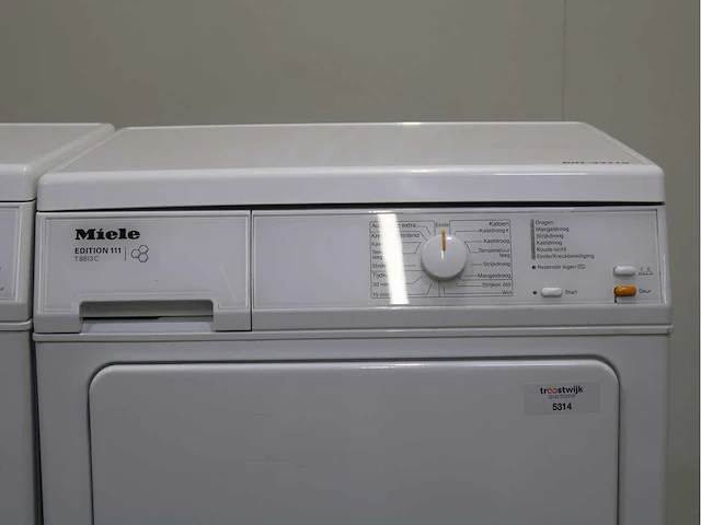 Miele w 3371 edition 111 wasmachine & miele t 8813 c edition 111 wasdroger - afbeelding 6 van  8