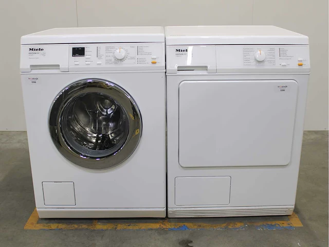 Miele w 3371 edition 111 wasmachine & miele t 8813 c edition 111 wasdroger - afbeelding 1 van  8