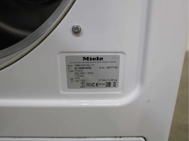 Miele w 3371 edition 111 wasmachine & miele t classic wasdroger - afbeelding 8 van  8