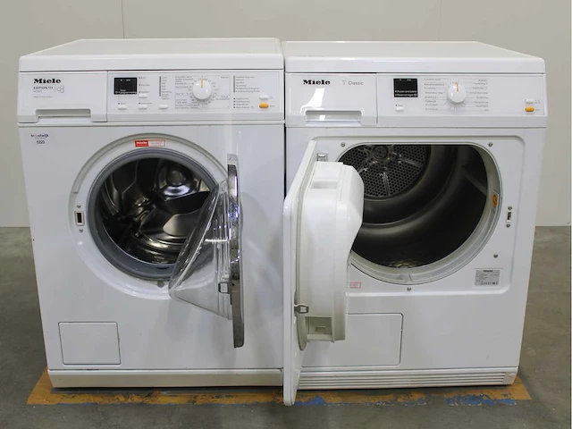 Miele w 3371 edition 111 wasmachine & miele t classic wasdroger - afbeelding 2 van  8