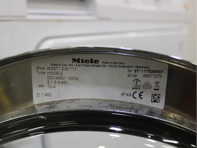 Miele w 3371 edition 111 wasmachine & miele t classic wasdroger - afbeelding 5 van  8