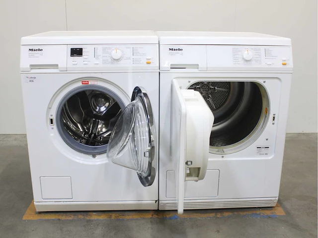 Miele w 3371 edition 111 wasmachines & miele t 8803 c softcare system wasdrogers - afbeelding 2 van  8