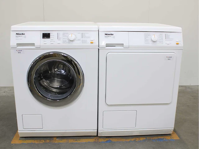 Miele w 3371 edition 111 wasmachines & miele t 8813 c edition 111 wasdrogers - afbeelding 1 van  8