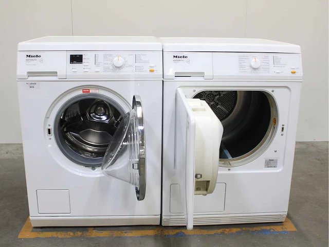 Miele w 3371 edition 111 wasmachines & miele t 8813 c edition 111 wasdrogers - afbeelding 2 van  8
