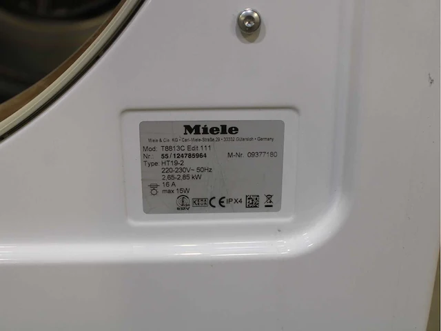 Miele w 3371 edition 111 wasmachines & miele t 8813 c edition 111 wasdrogers - afbeelding 8 van  8