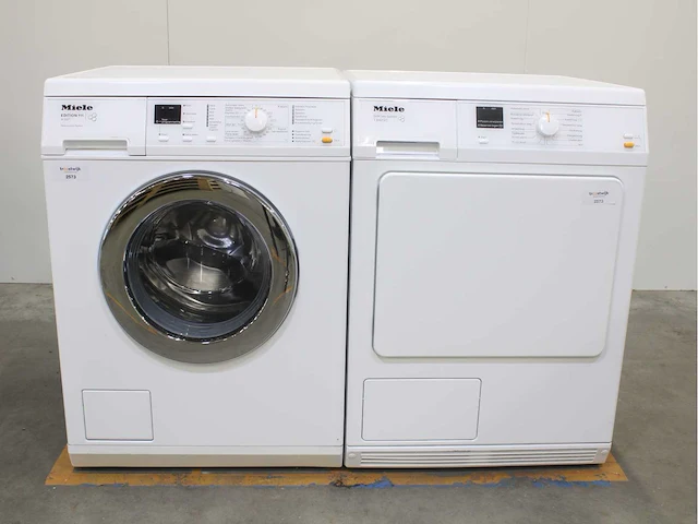 Miele w 3371 edition 111 wasmachines & miele t classic wasdrogers - afbeelding 1 van  8