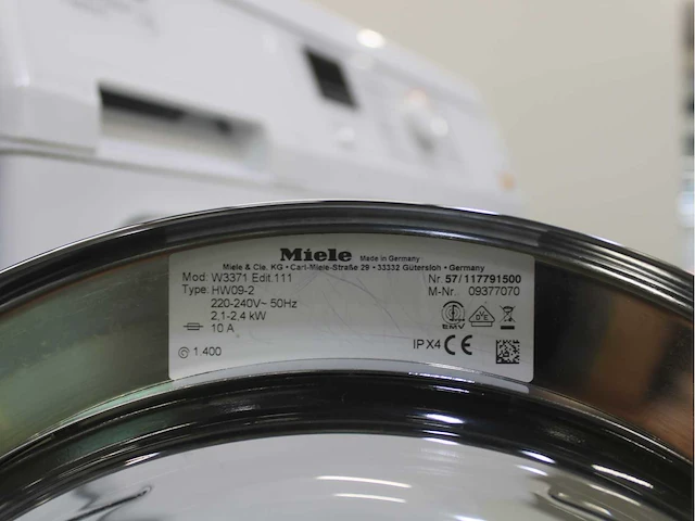 Miele w 3371 edition 111 wasmachines & miele t classic wasdrogers - afbeelding 5 van  8