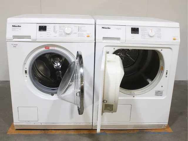 Miele w 3375 softcare system wasmachine & miele t classic droger - afbeelding 2 van  8
