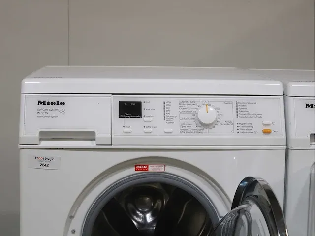 Miele w 3375 softcare system wasmachine & miele t classic droger - afbeelding 3 van  8