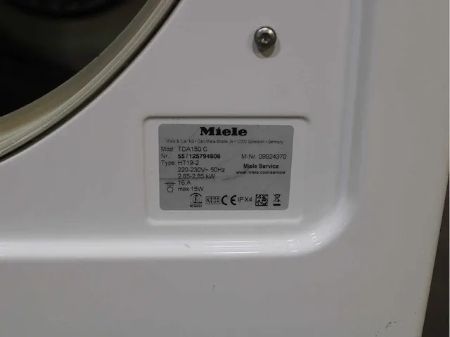 Miele w 3375 softcare system wasmachine & miele t classic droger - afbeelding 8 van  8