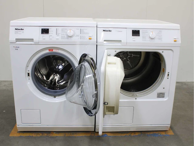 Miele w 3375 softcare system wasmachines & miele t classic wasdrogers - afbeelding 1 van  8