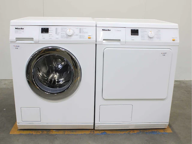 Miele w 3375 softcare system wasmachines & miele t classic wasdrogers - afbeelding 2 van  8