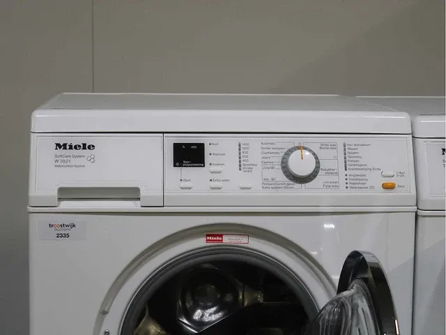 Miele w 3521 softcare system wasmachine & miele t 4263 c softcare system droger - afbeelding 3 van  8