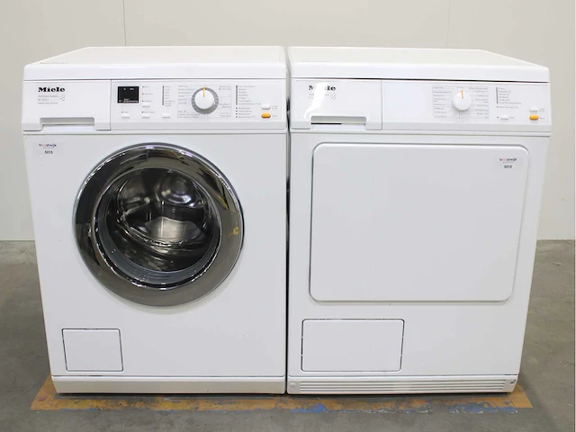 Miele w 3521 softcare system wasmachine & miele t 8403 c softcare system wasdroger - afbeelding 1 van  8