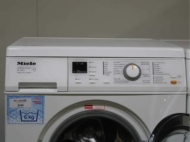 Miele w 3521 softcare system wasmachine & miele t classic droger - afbeelding 3 van  8