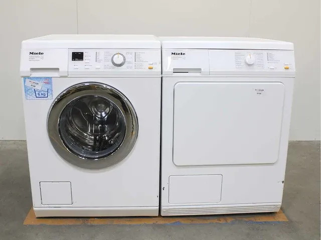 Miele w 3523 softcare system wasmachine & miele t 8803 c softcare system droger - afbeelding 1 van  8