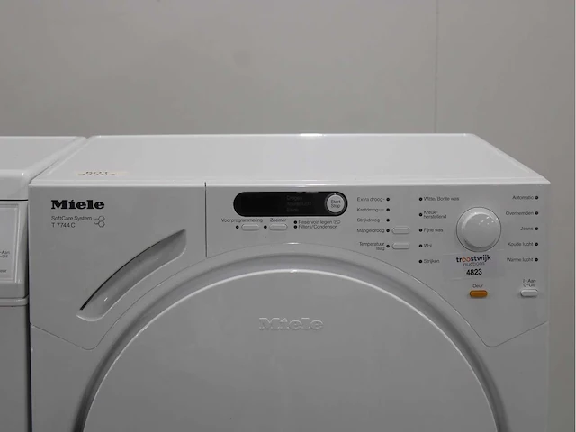 Miele w 3821 softcare system wasmachine & miele t 7744 c softcare system wasdroger - afbeelding 6 van  8