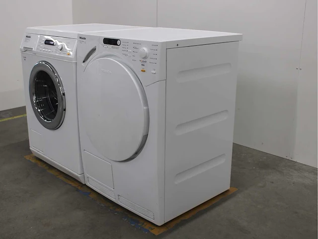 Miele w 3821 softcare system wasmachine & miele t 7744 c softcare system wasdroger - afbeelding 7 van  8