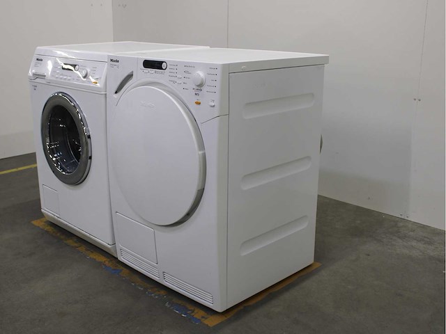Miele w 3821 softcare system wasmachine & miele t 7744 c softcare system wasdroger - afbeelding 7 van  8