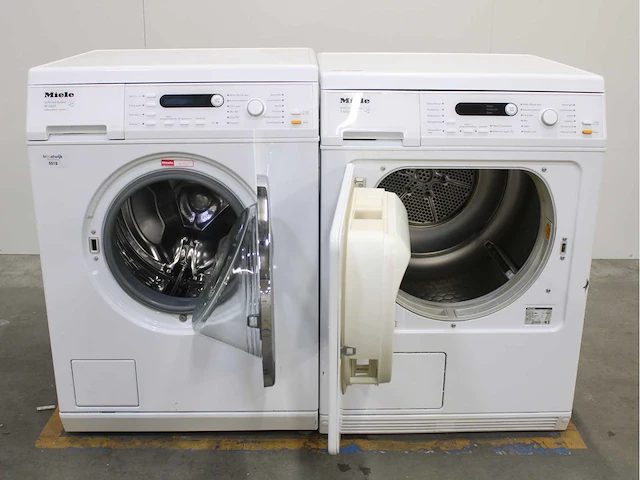 Miele w 3821 softcare system wasmachine & miele t 8423 c softcare system wasdroger - afbeelding 2 van  8