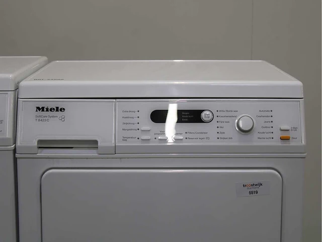Miele w 3821 softcare system wasmachine & miele t 8423 c softcare system wasdroger - afbeelding 6 van  8